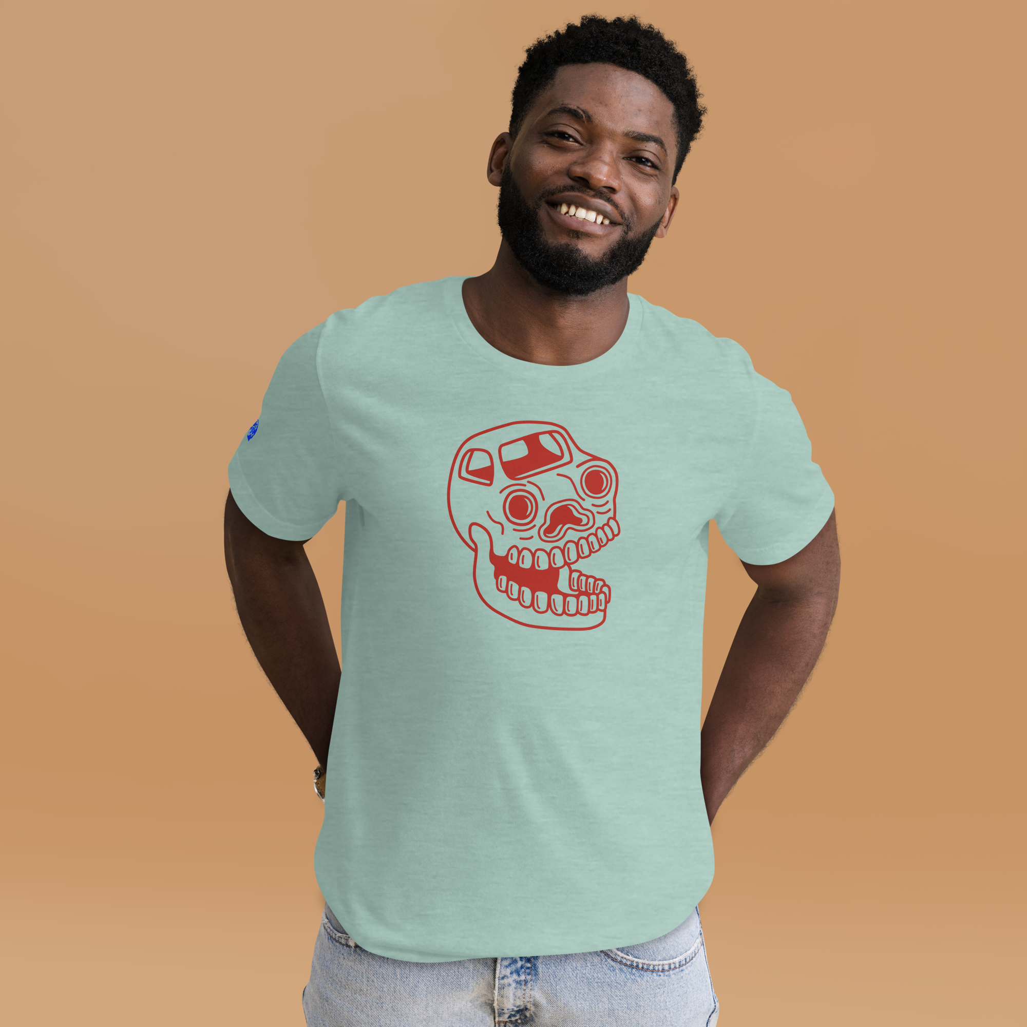 Jukebox Red Skull Unisex t-shirt