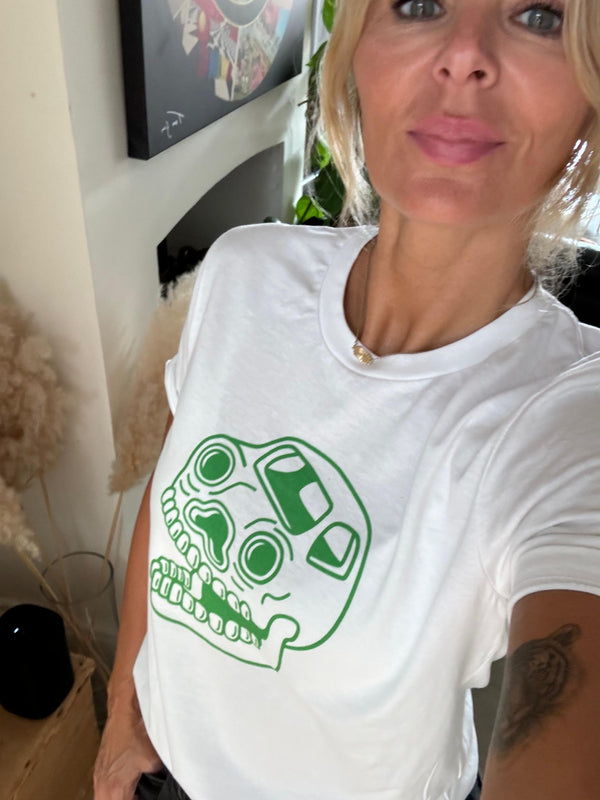 Jukebox Green Skull Unisex t-shirt