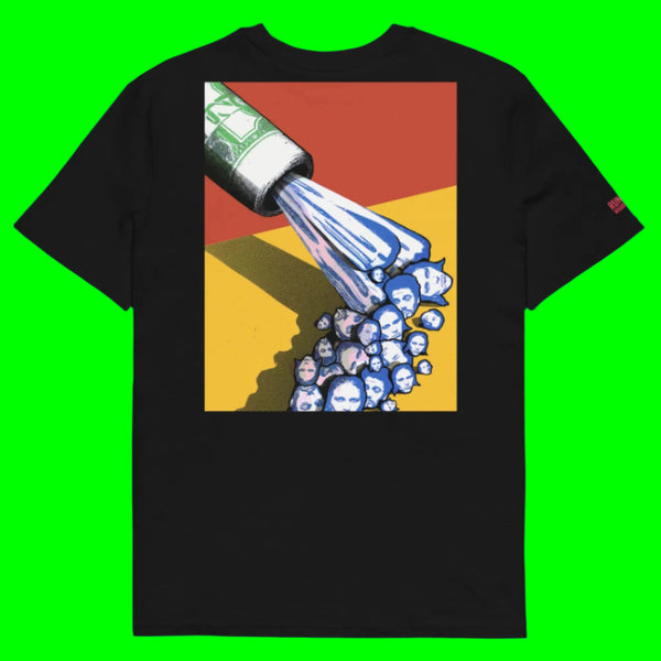 Print design on rear of Tee